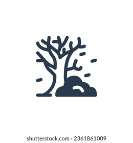 vector icon illustrationic Dead Tree in Nature vector icon illustration