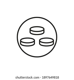 Icône vectorielle avec l'image de la levure du brasseur