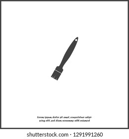 Vector icon image Brush on white isolated background. Layers grouped for easy editing illustration. For your design.