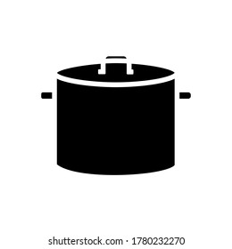 Vector icon. Image of cooking in pot. 
