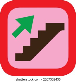 vector icon image of a ladder to climb.