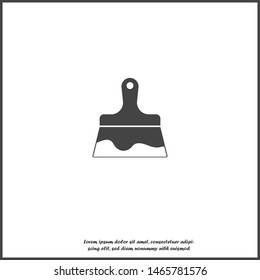Vector icon image Paint brush on white isolated background Layers grouped for easy editing illustration. For your design.