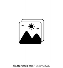 vector icon image Premium image icon or logo in line style. Quality sign and symbol on a white background. Vector pictogram for infographics, web design and app development.Image vector icon, image