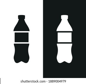 Vector Icon. Image Of A Soda Bottle. Basic Icon.