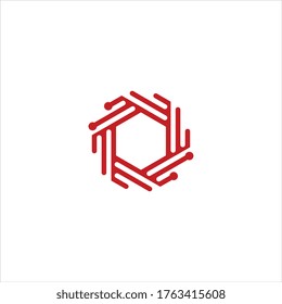 Icono vector del logotipo de diseño industrial.