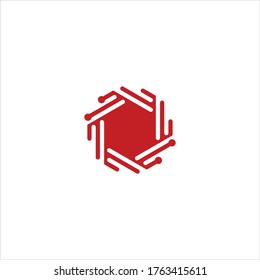 Vector icon of industrial design logo.