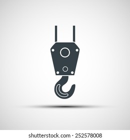 Vector Icon Of Industrial Hook