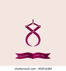 Vector icon of industrial hook