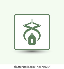 Vector icon of industrial hook