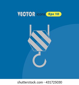 Vector icon of industrial hook