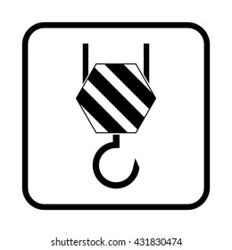 Vector icon of industrial hook