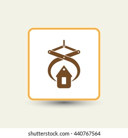 Vector icon of industrial hook