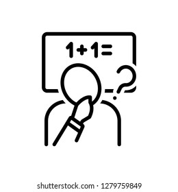 Vector icon for inference