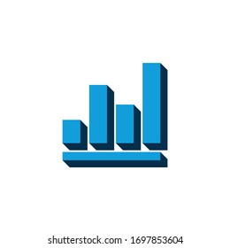 infografía de iconos vectoriales, gráfico 
isométrico. Signo 3d aislado en fondo blanco.