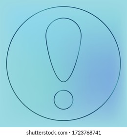 Vector icon information, notification, important.