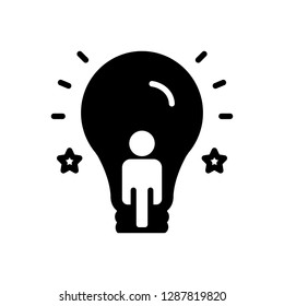 Vector icon for inspiring