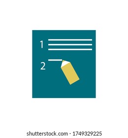 vector icon for internet. logo for planning and schedules. icon for programs. notes with a pencil.