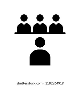 Vector icon for interview