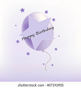 Vector icon isolated balloon air happy birthday illustration