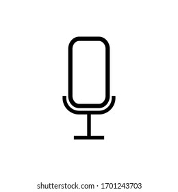 
Vector icon An isolated microphone with a white background using eps 10 format