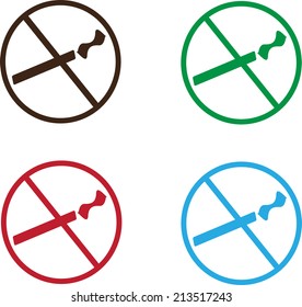 Vector icon isolated - No smoking