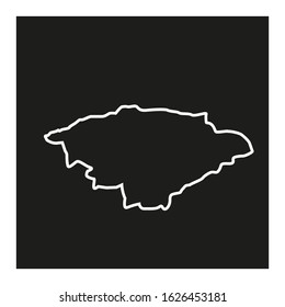 Vector icon, from Issyk Kul region in Kyrgyzstan country