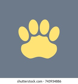 Vector icon of Jaguar Foot Prints. Eps-10.
