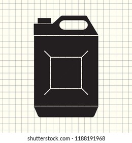 vector icon jerrycan oil