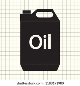 vector icon jerrycan oil