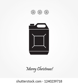 vector icon jerrycan oil