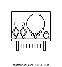 Vector icon for  jewel exhibit