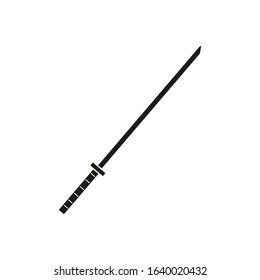 vector icon, with katana sword shape
