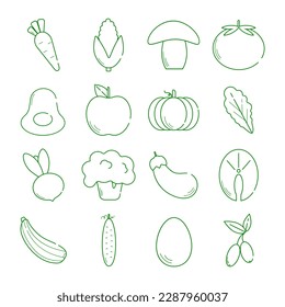 Vector icon. Keto Products.Diet.Web Design.Social Media.Textile Printing. Infographics. Nutrition. On a White Background.Vegetables.Fruits.Lightness.Lines.Line Art.Stylish.Fashionable.Modern.EPS 10.