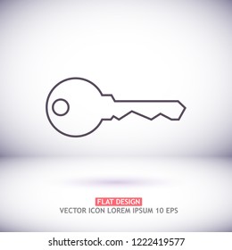 Vector icon key 10 EPS