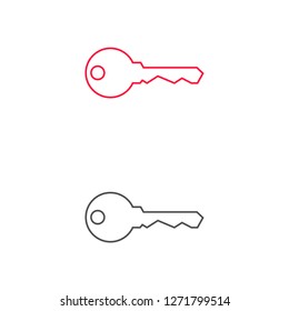 Vector icon key 10 EPS