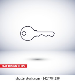 Vector icon key 10 EPS . Lorem Ipsum Illustration design
