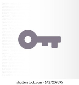 Vector icon key 10 EPS . Lorem Ipsum Illustration design