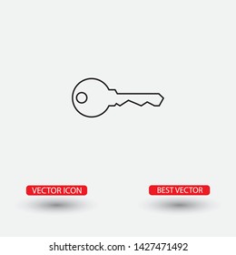 Vector icon key 10 EPS . Lorem Ipsum Illustration design