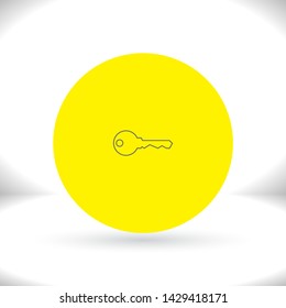 Vector icon key 10 EPS . Lorem Ipsum Illustration design