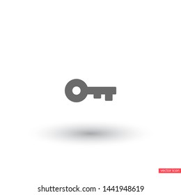 Vector icon key 10 EPS . Lorem Ipsum Illustration design