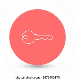 Vector icon key 10 EPS . Lorem Ipsum Illustration design