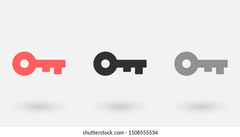 Vector icon key 10 EPS . Lorem Ipsum Illustration design