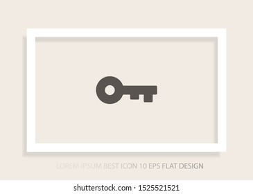 Vector icon key 10 EPS . Lorem Ipsum Illustration design
