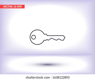 Vector icon key 10 EPS . Lorem Ipsum Illustration design