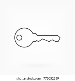 Vector icon key 10 EPS