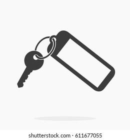 Vector Icon Key Chain, Vector Illustration. Flat Design Style