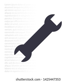Vector icon key tool 10 EPS . Lorem Ipsum Illustration design