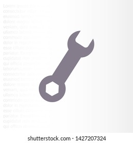 Vector icon key tool 10 EPS . Lorem Ipsum Illustration design