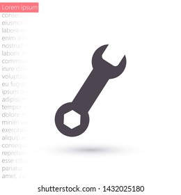 Vector icon key tool 10 EPS . Lorem Ipsum Illustration design