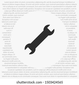 Vector icon key tool 10 EPS . Lorem Ipsum Illustration design